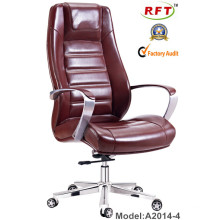 Meuble de bureau en cuir en bois Chaise exécutive ergonomique en métal (A2014-4)